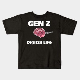 Gen Z Digital Life Kids T-Shirt